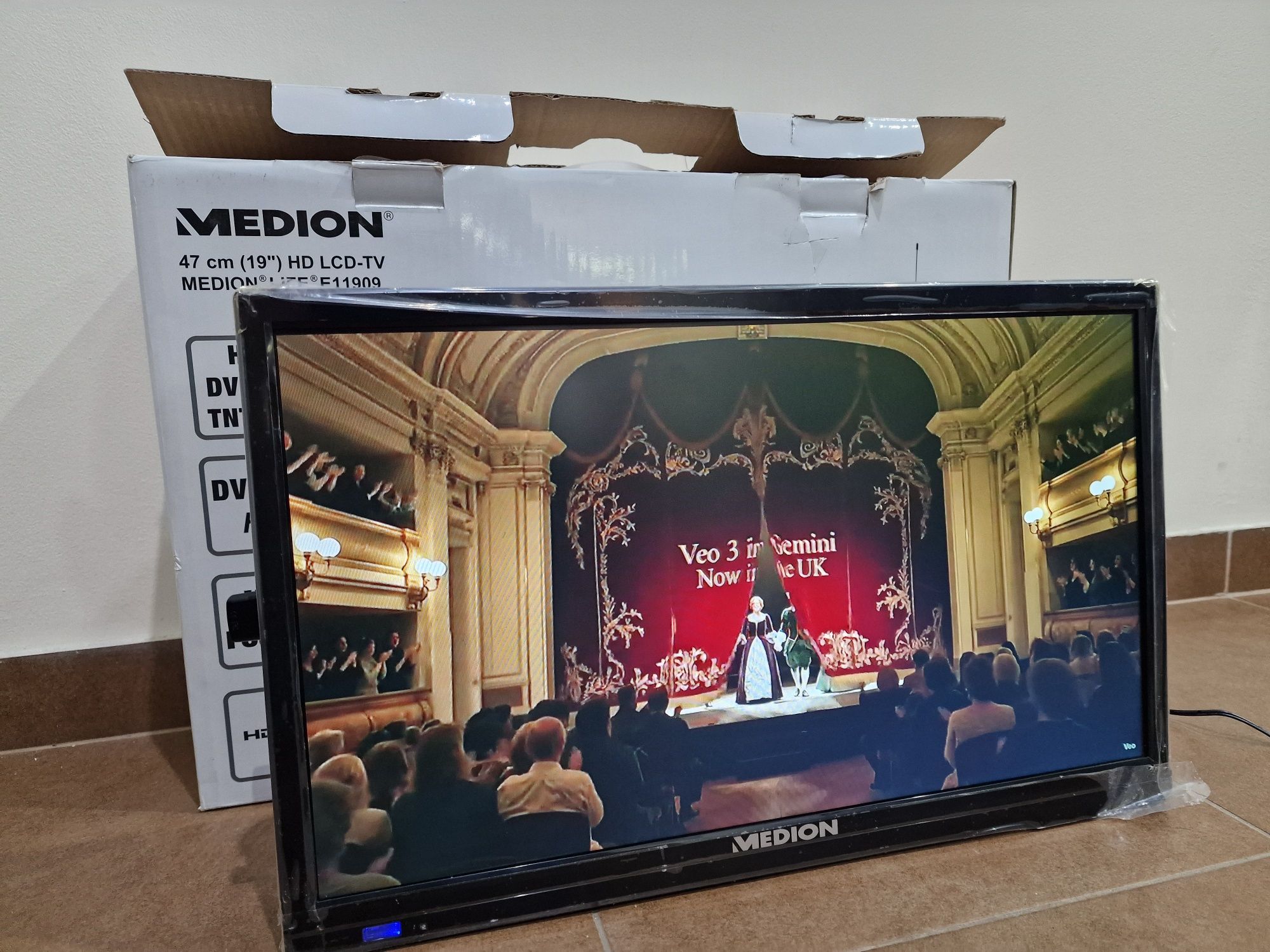 Tv Medion Nowy 19 cali system T2, DVD