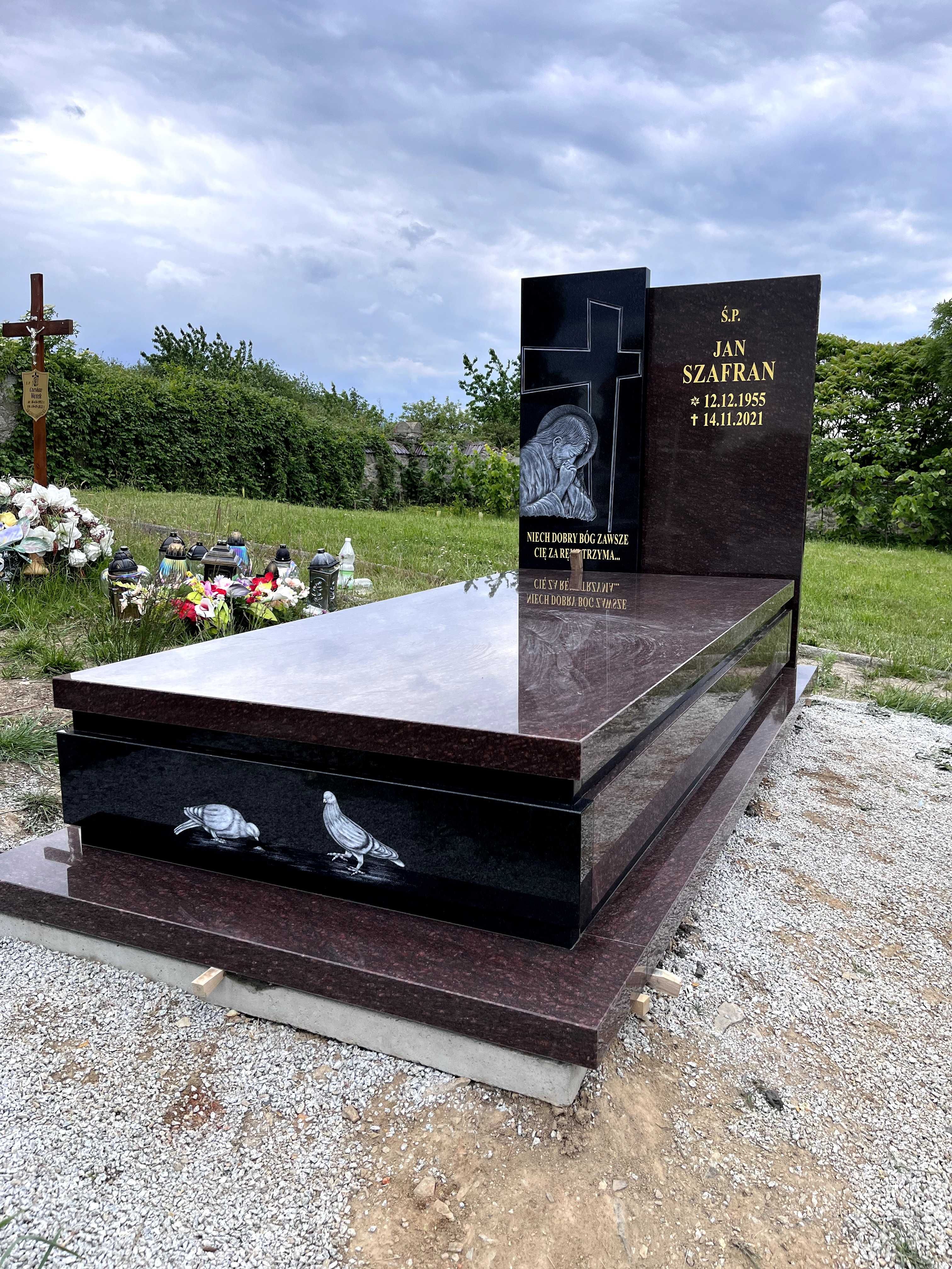 Nagrobek granitowy TOŁKOWSKI SZWED BRYŁA