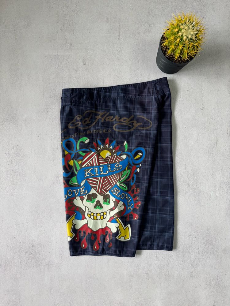 Шорти чоловічі Ed Hardy big logo оригінал