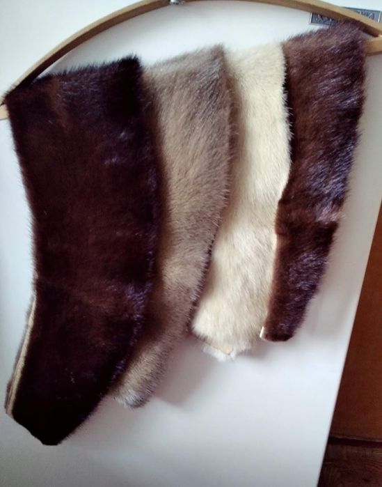 Воротники из норки.