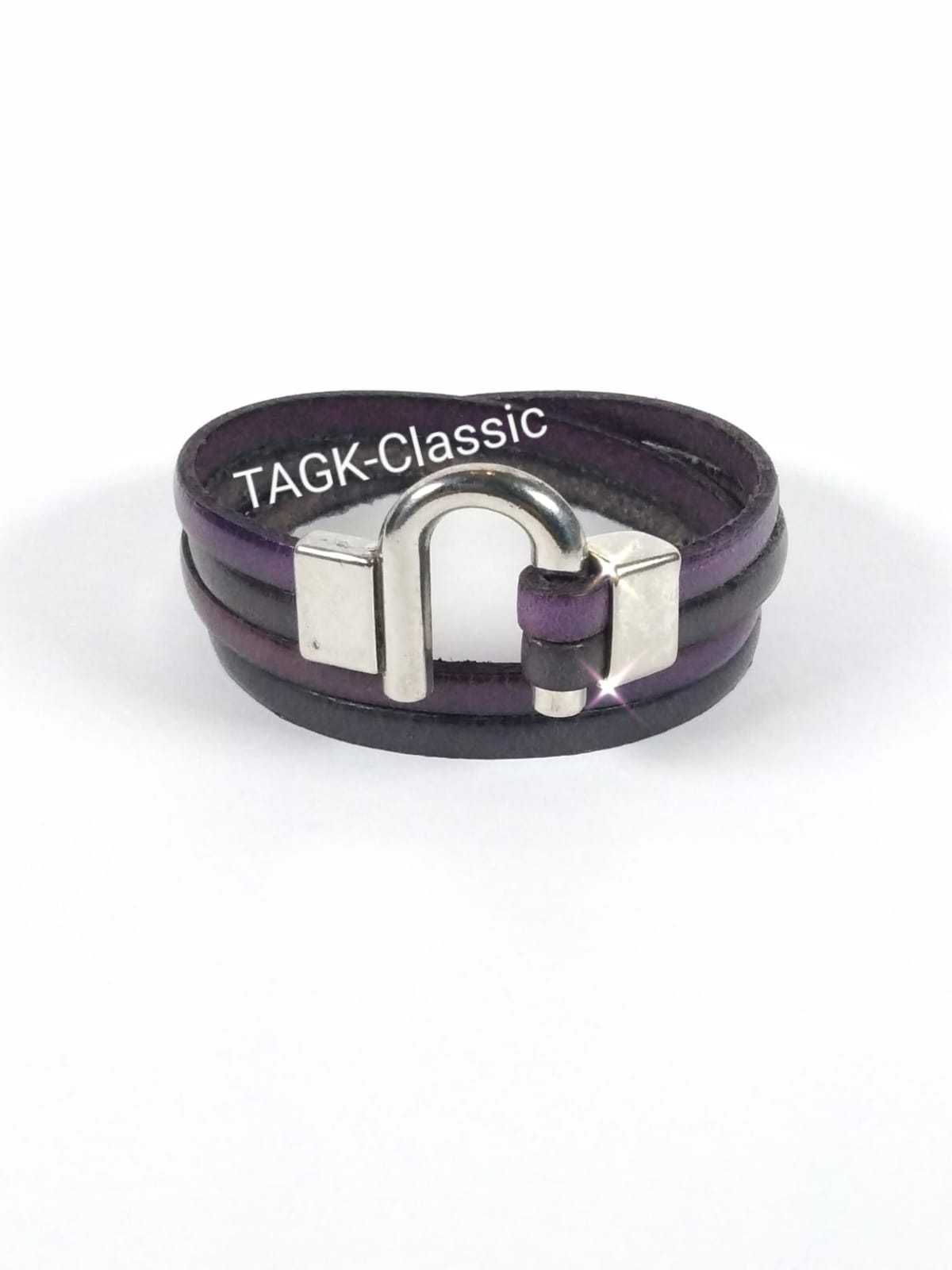 Bransoletki skórzane, hand made, "TAGK-Classic"