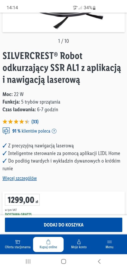 Robot sprzątający