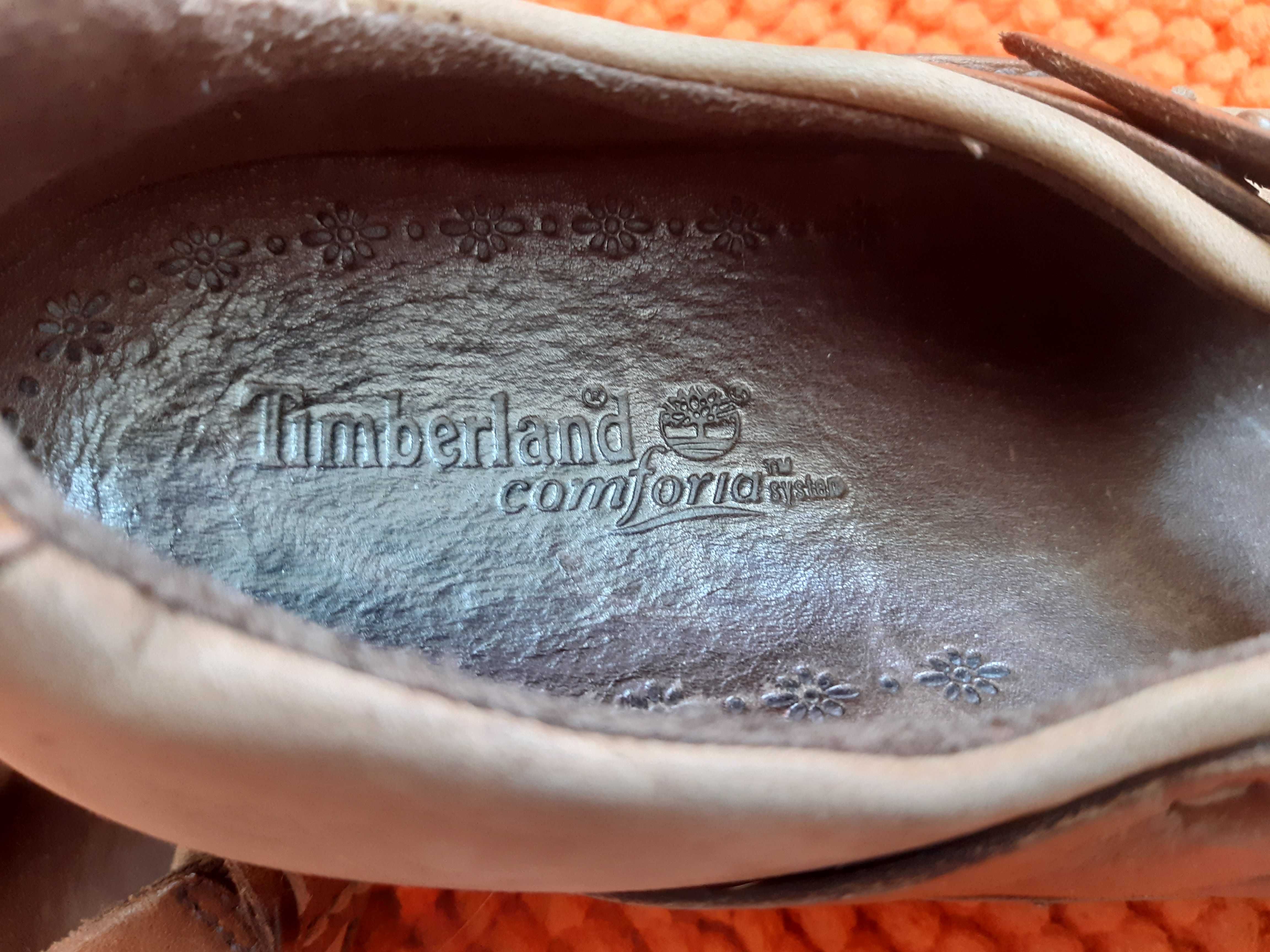 Skórzane beżowe buty/balerinki/sneakresy Timberland Comfort 38,5