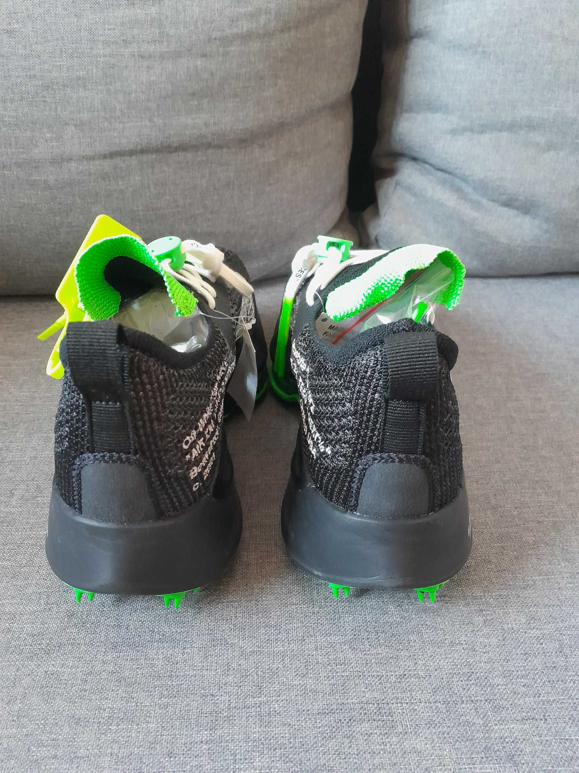 Nike Air Zoom Tempo Next% Flyknit Off-White Black Scream Green