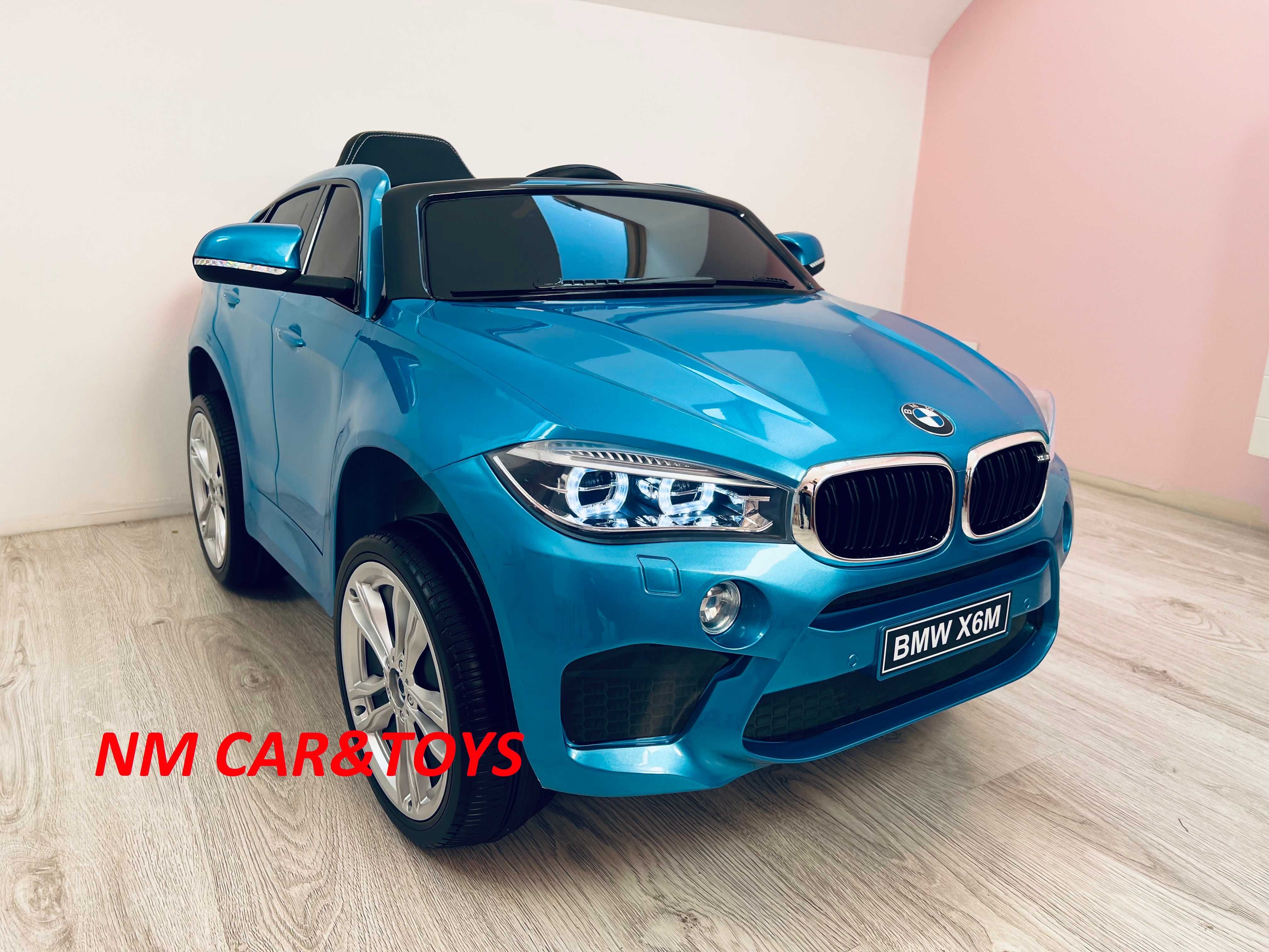 Auto autko Pojazd BMW X6M Lakierowany Niebieski na akumulator