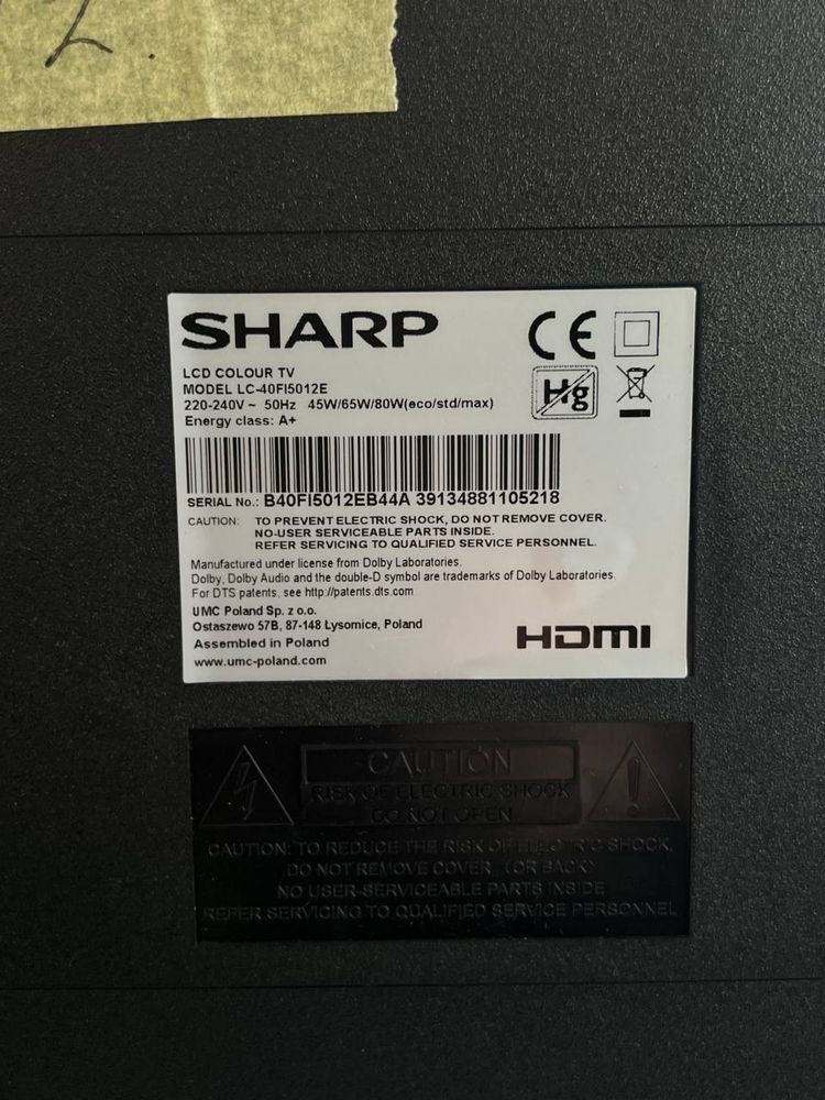 Телевізор Sharp “40” Smart TV/Full HD