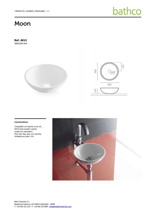 Lavatório de pousar porcelana bathco - NOVO
