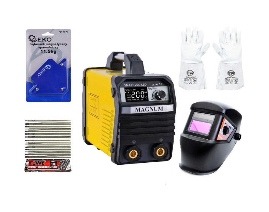 SPAWARKA MMA MAGNUM SNAKE 200 LED Zestaw -Najtaniej -Negocjuj