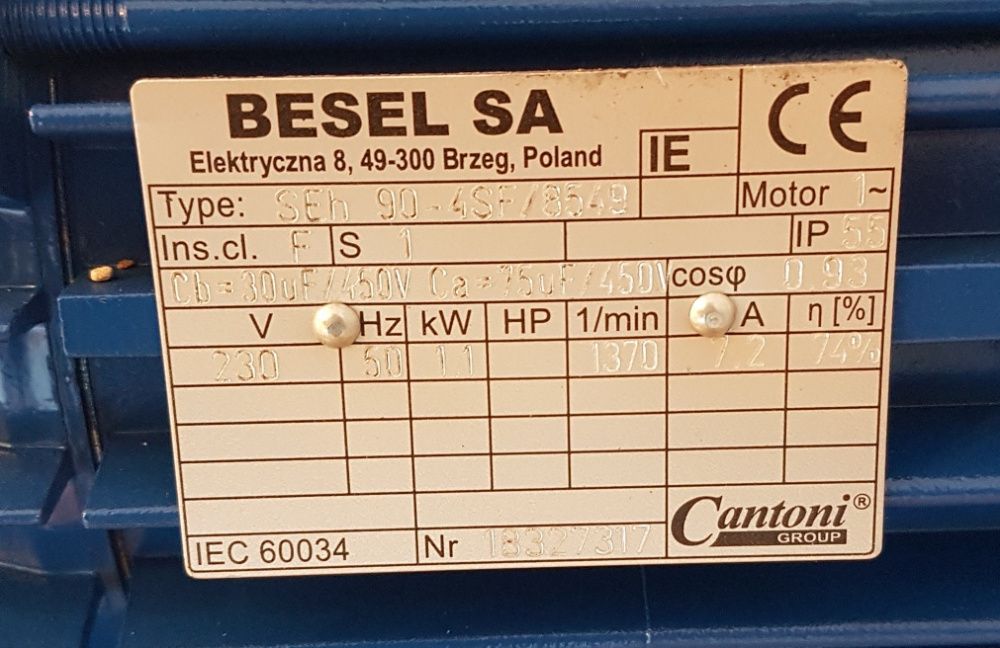 POMPA Hydroforowa SKSb2st. z silnikiem 1 faza 230V 1,1kW WIMEST