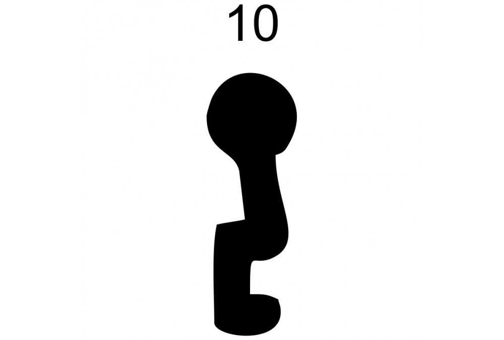 Oryginalny klucz do drzwi PORTA Artens Erkado 10
