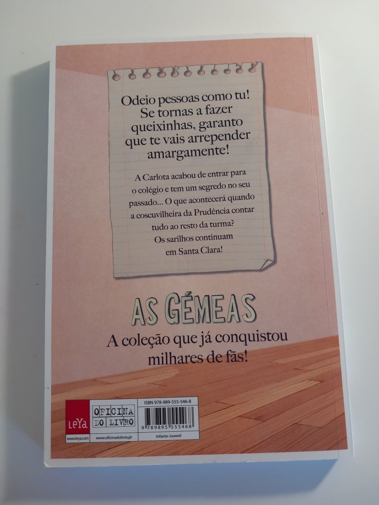 Livro "As gémeas O terceiro período em Santa Clara" volume 3