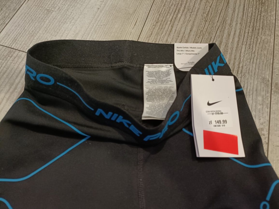 Nowe z metką spodenki Nike Pro dryfit dm7585 r. XS damskie