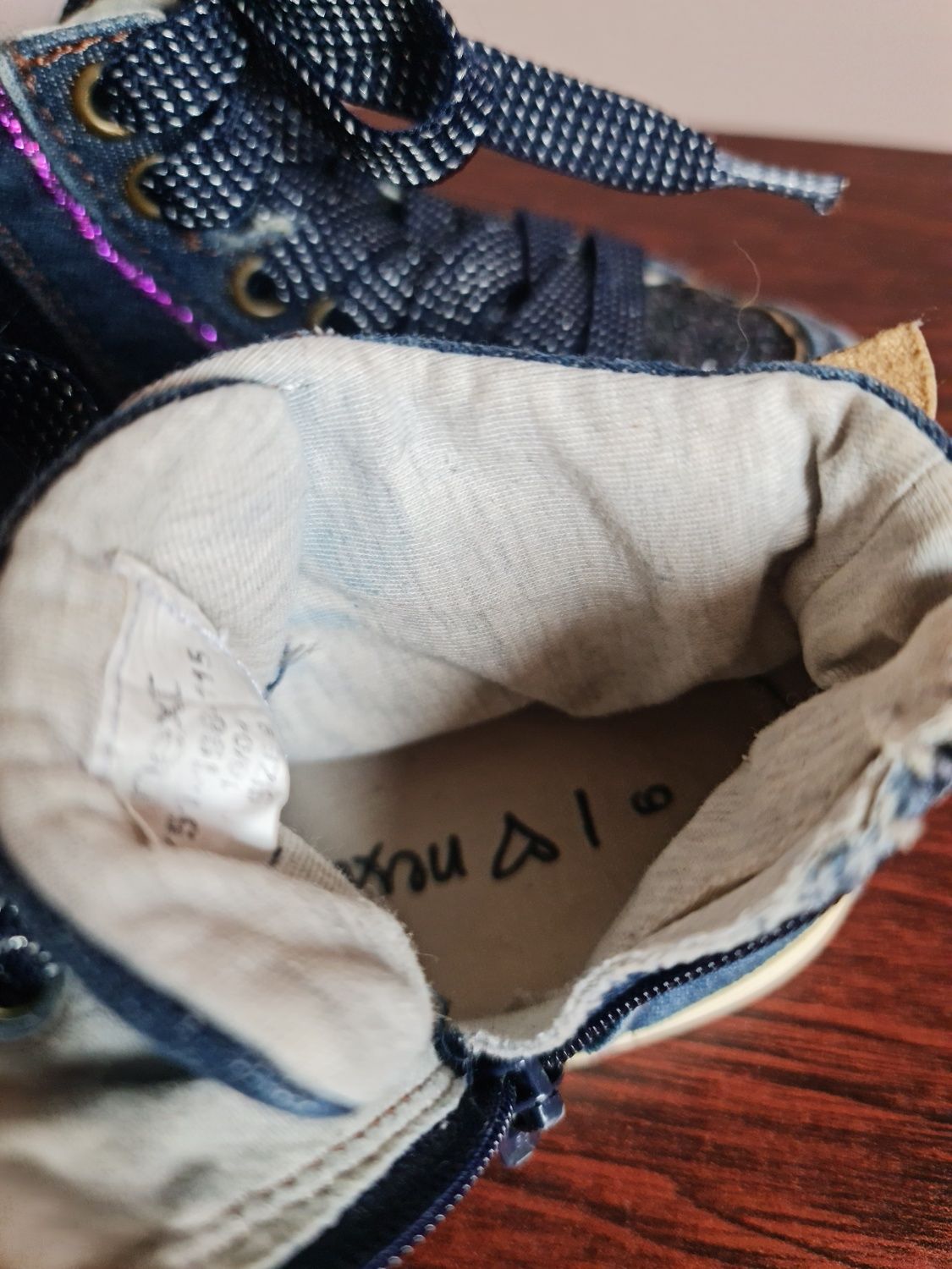 Buty trampki jeansowe wiosna lato jesień