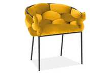 Krzesło tapicerowane Norte Velvet curry Bluvel 68 OUTLET NOWY