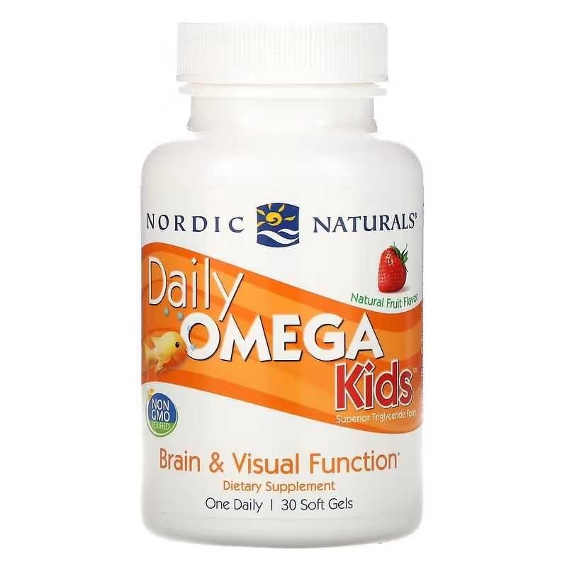 Nordic Naturals Daily Omega Kids омега 3 для детей. 340 мг, 30 кап.