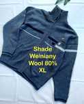 Shade sweterek wełniany zimowy golf zapinany pod szyję XL wool ciepły