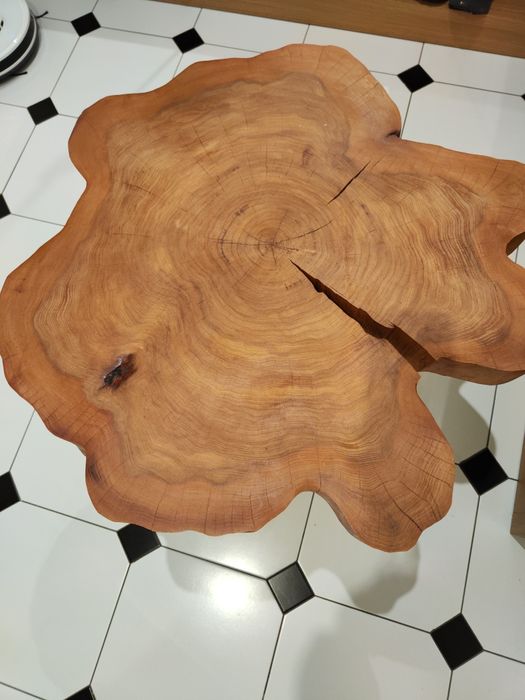 Stolik kawowy plaster dąb