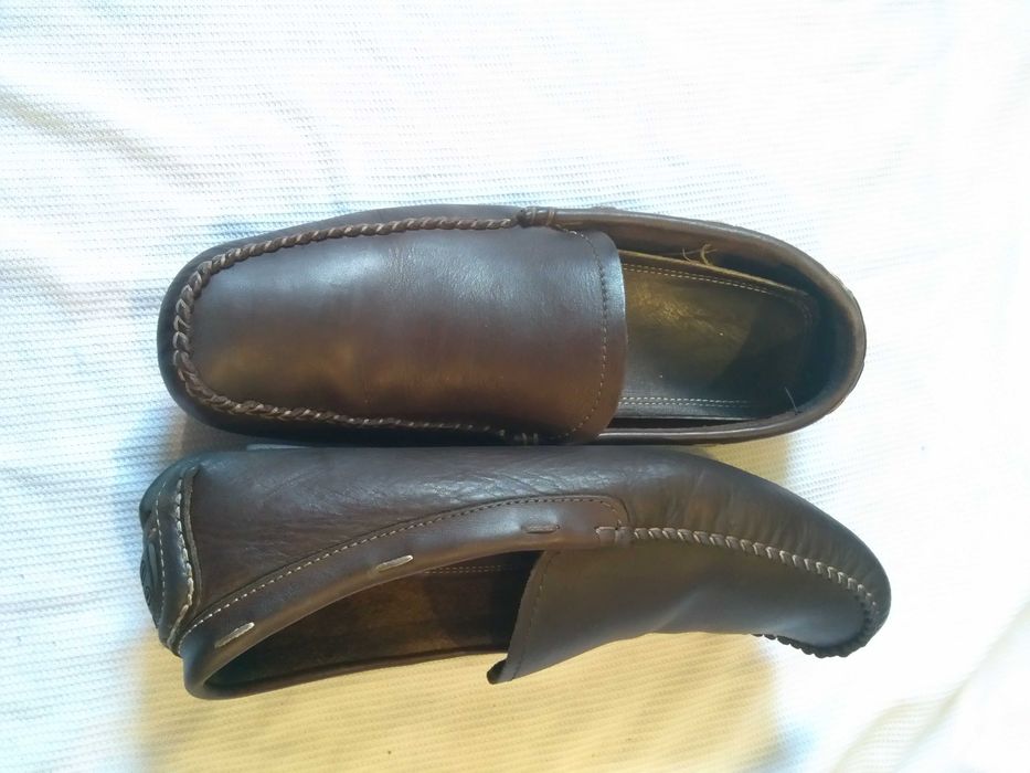 Мужские ,кожаные мокасины,Zara