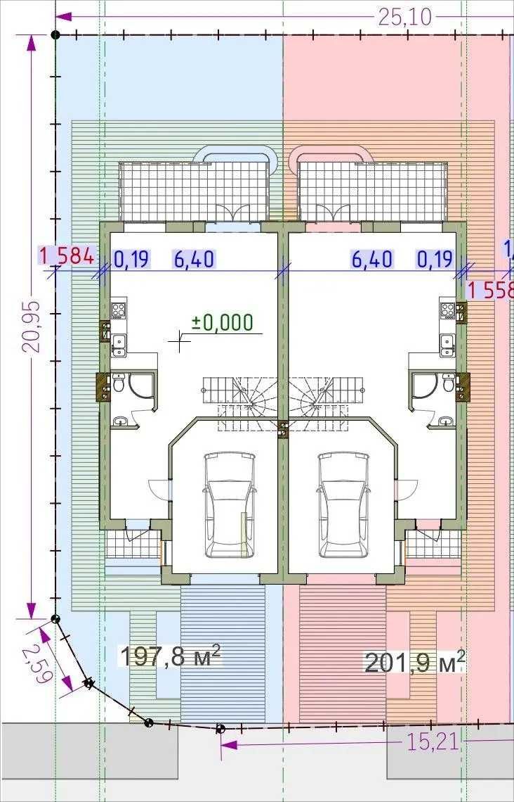 Продається 3к будинок (дуплекс) з гаражем/Ділянка 2.1 соток/$500 за м2