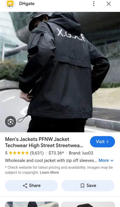 ХЛ/ ХХЛ розмір X.G.X.F Techwear Tactical Jacket куртка анорак новий