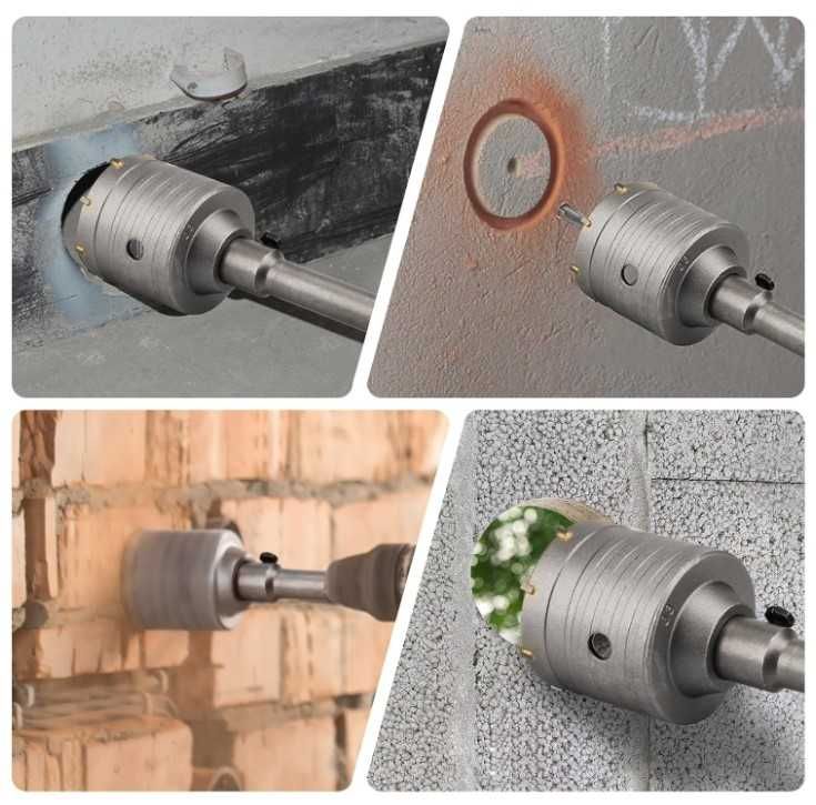 Otwornica do betonu 82mm SDS Plus + wiertło prowadzące Lytool