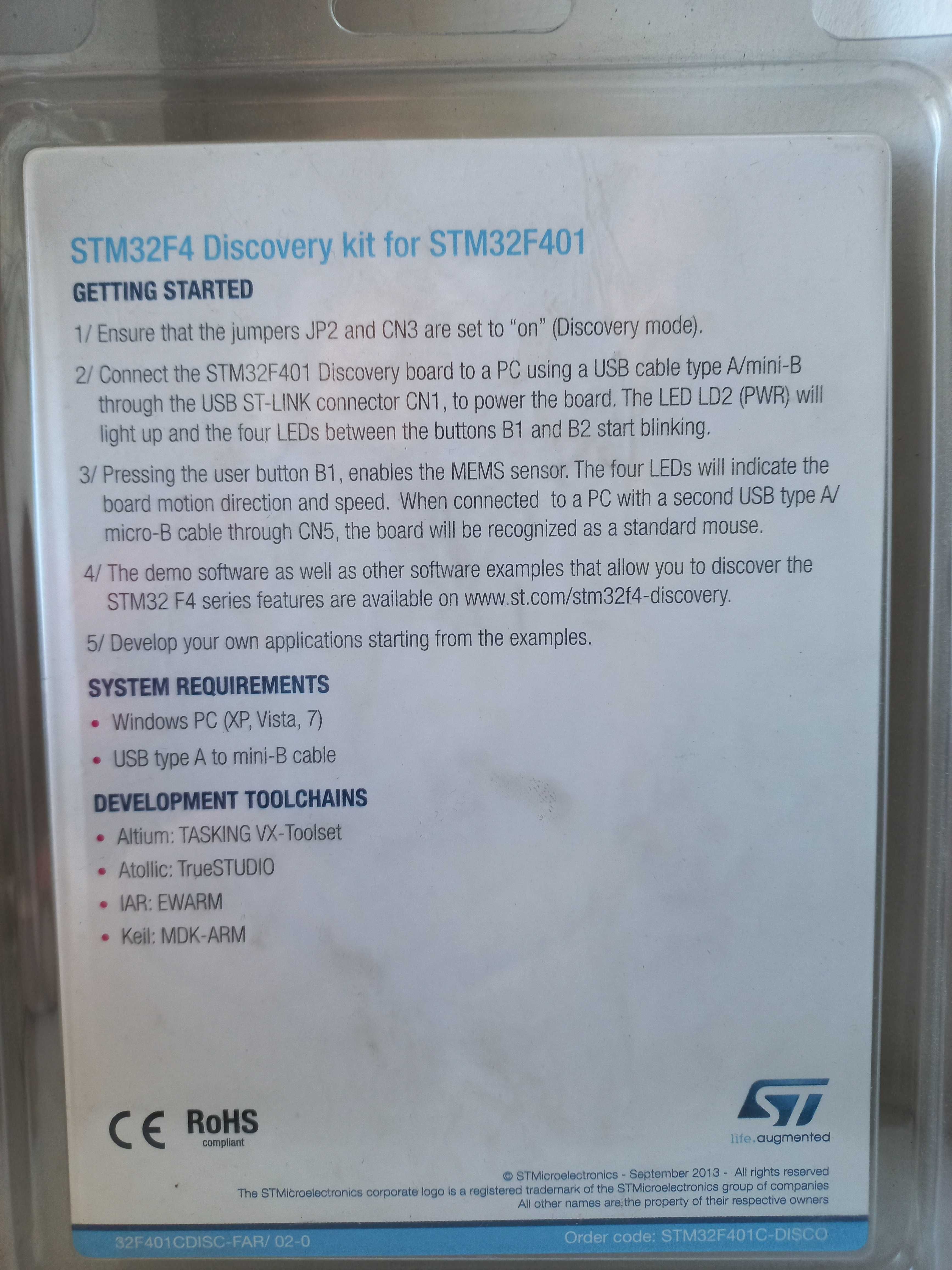 Отладочная плата STM32 F4 DISCOVERY