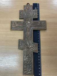 Киотный крест , подсвечник старинный
