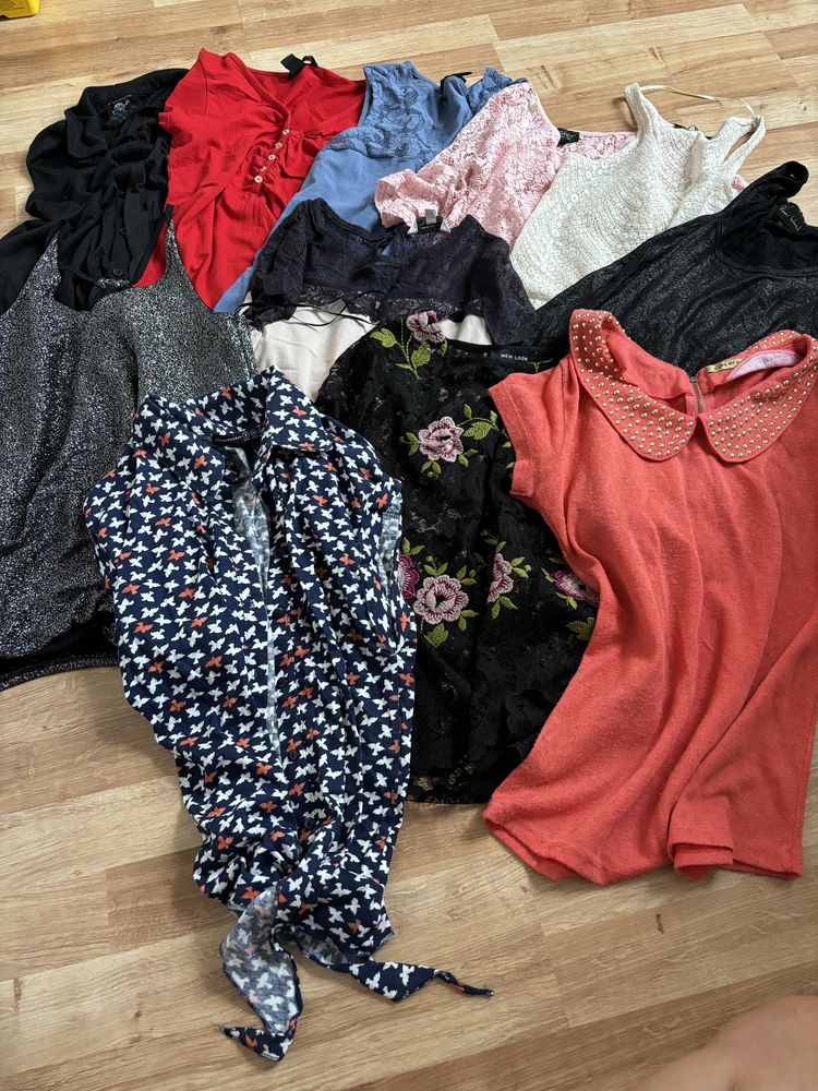 Dwa wielkie worki ubran damskich - rozmiar s,xs