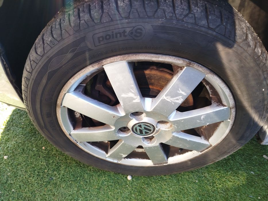Jantes VW pólo com pneus como novos 195/50 R15
