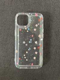 Iphone 13 14 Case silikonowy w kwiatki