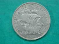 1185 - República: 10$00 escudos 1934 prata, por 19,00
