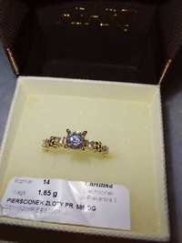 Pierścionek zaręczynowy złoto 585 rozmiar 14