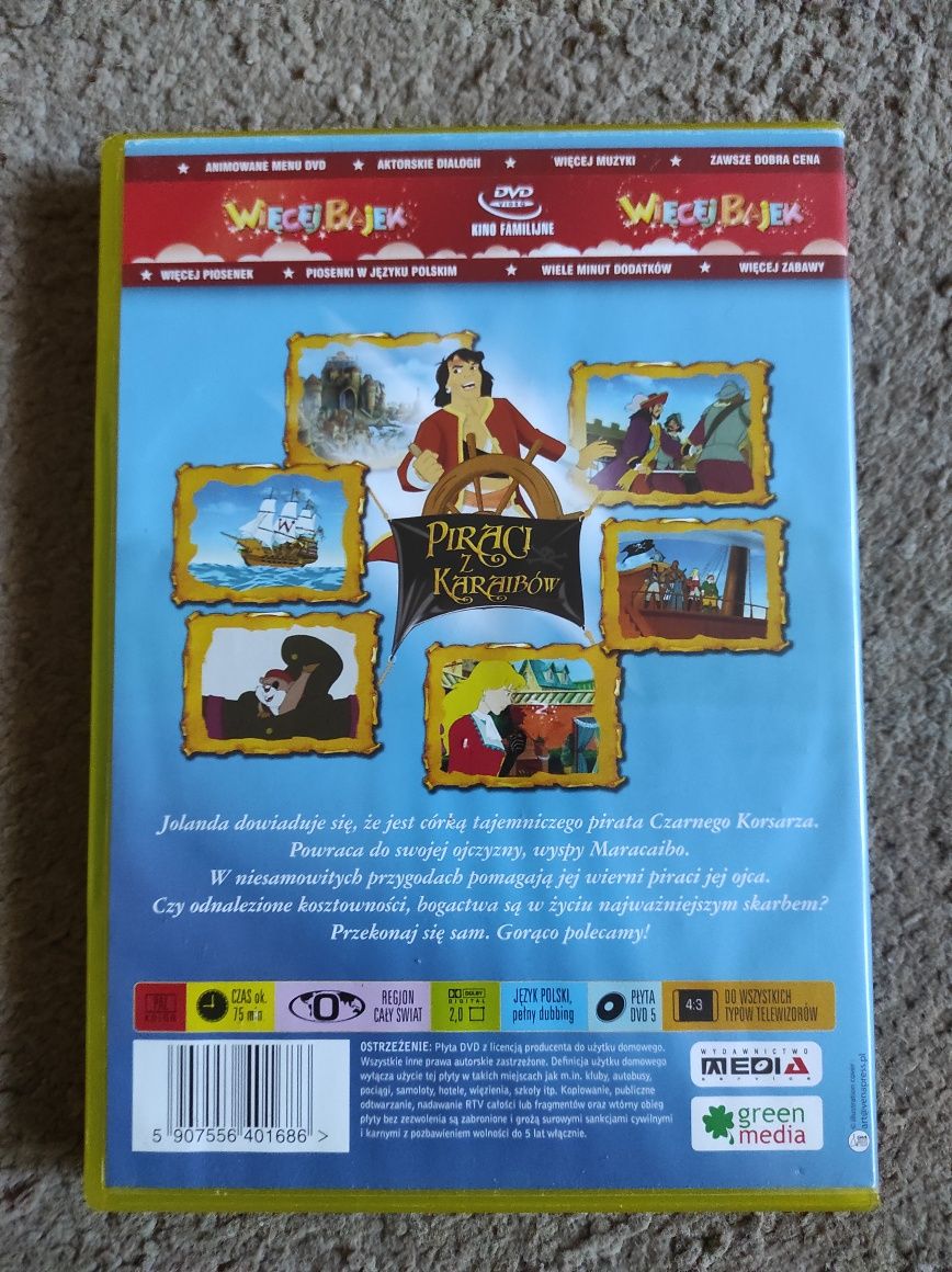 Piraci z Karaibów film animowany DVD