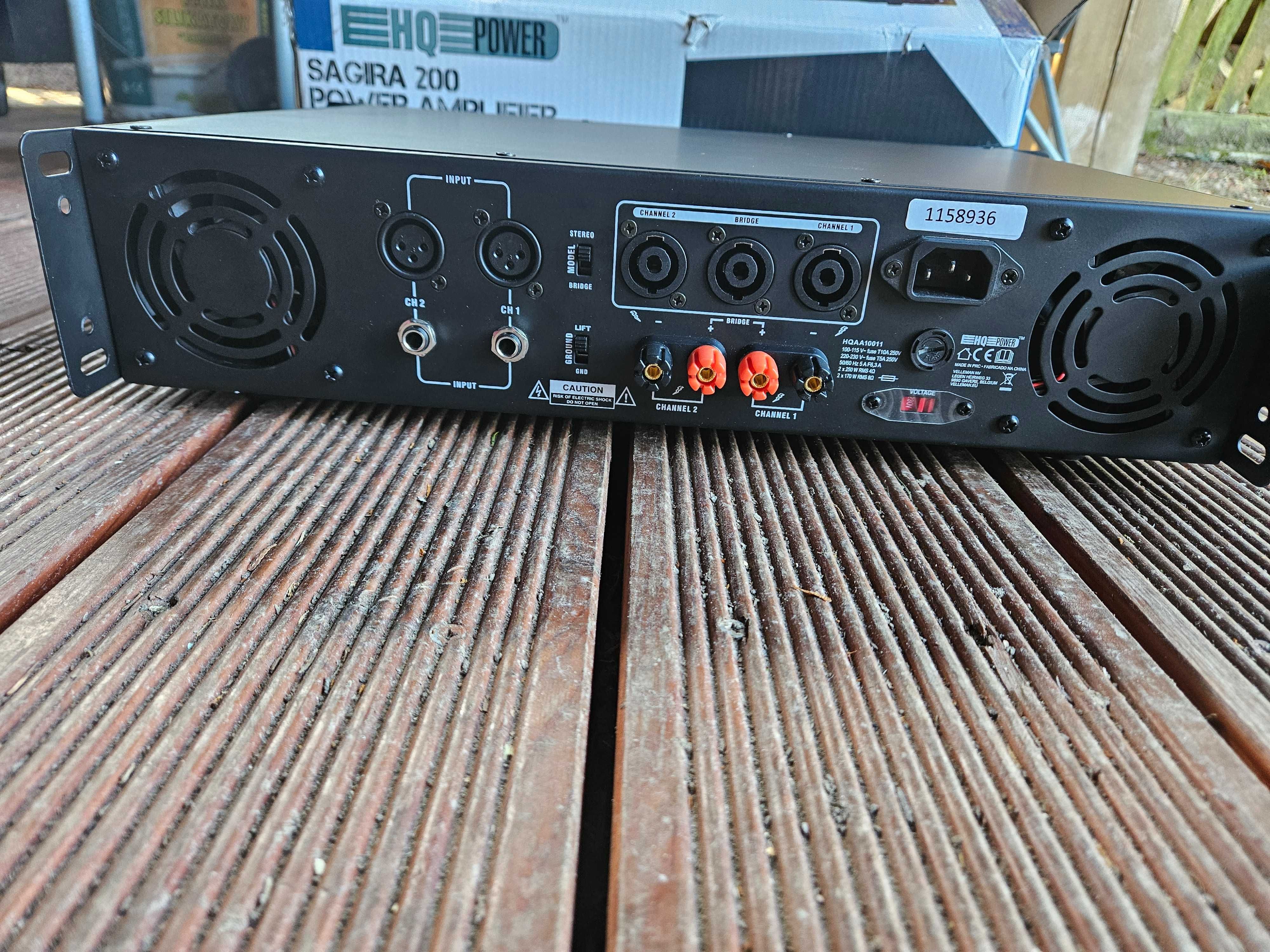 Końcówka mocy hq sagira 200 2x200RMS 8ohm
