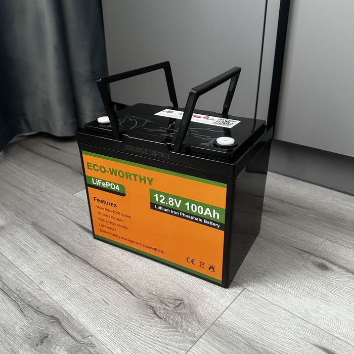Аккумулятор Life4po США EcoWorthy 100A 12.8V (1280Wh) з BMS
