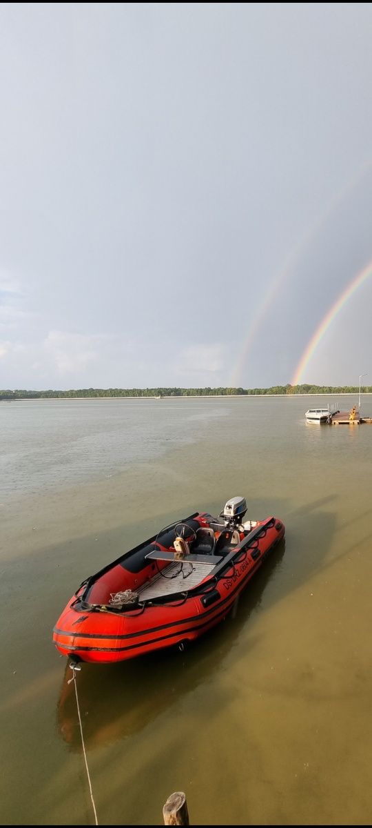 Ponton z silnikiem Tohatsu 9.9 km+ przyczepka