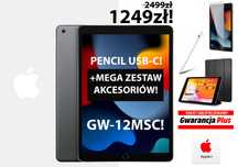NOWY Apple iPad 10,2 64GB WI-FI 9G Mega Zestaw PENCIL+DODATKI GW12m FV