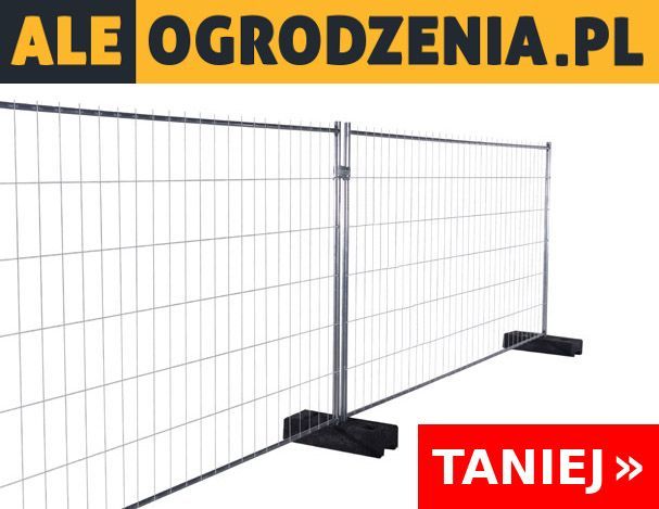Ogrodzenie Tymczasowe Budowlane KOMPLET (panel + stopa + obejma)