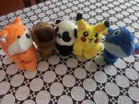 Bransoletki na rękę pluszaki - kapibara , Stich Pikachu