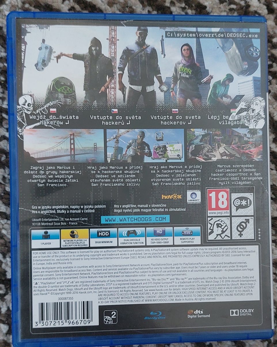 Watch dogs 2 PS4