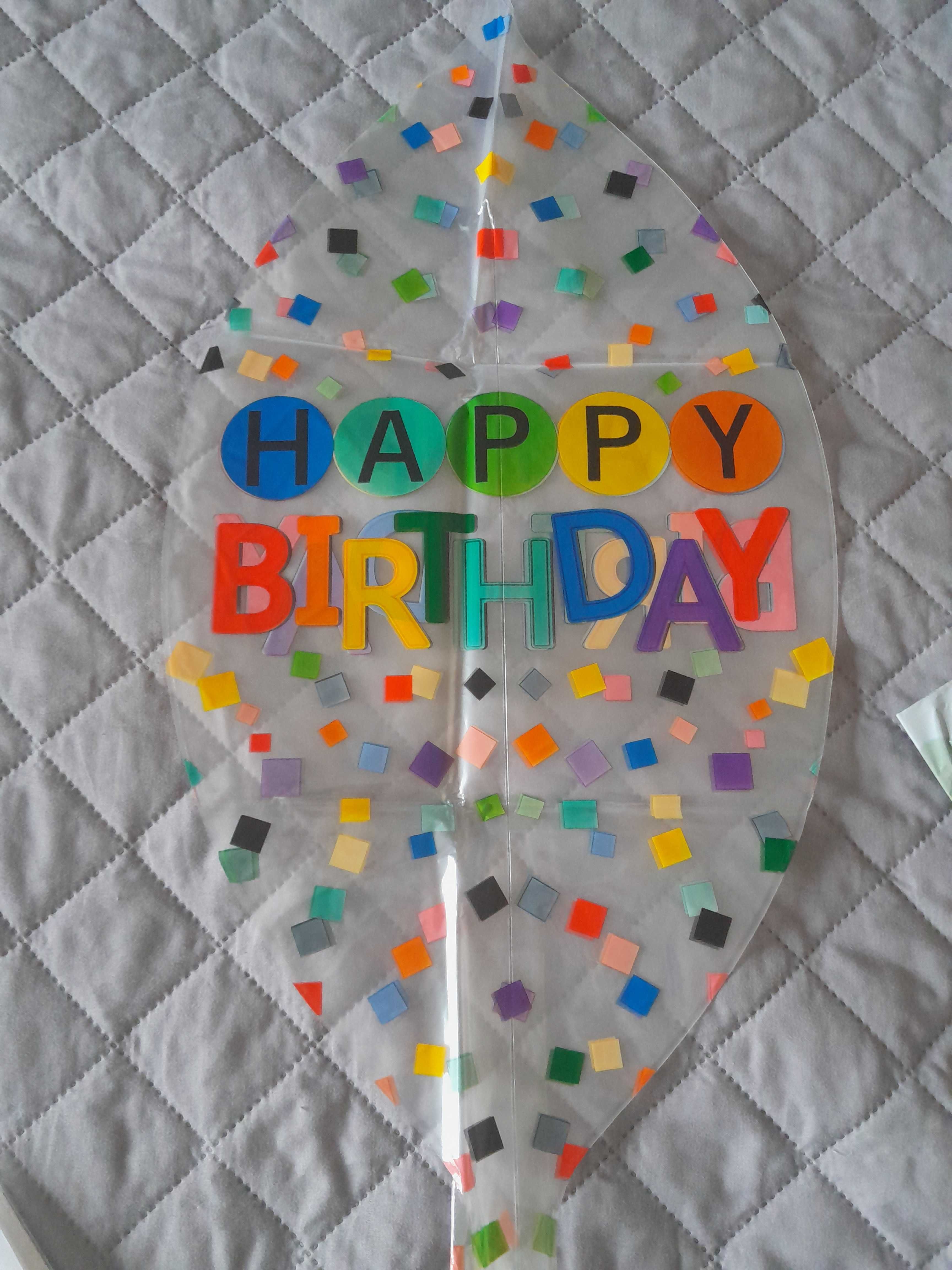 Zestaw dekoracji na urodziny, balony.