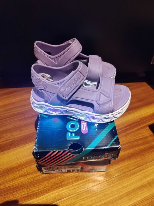 Sandálias Skechers S Lights Heart Lavender