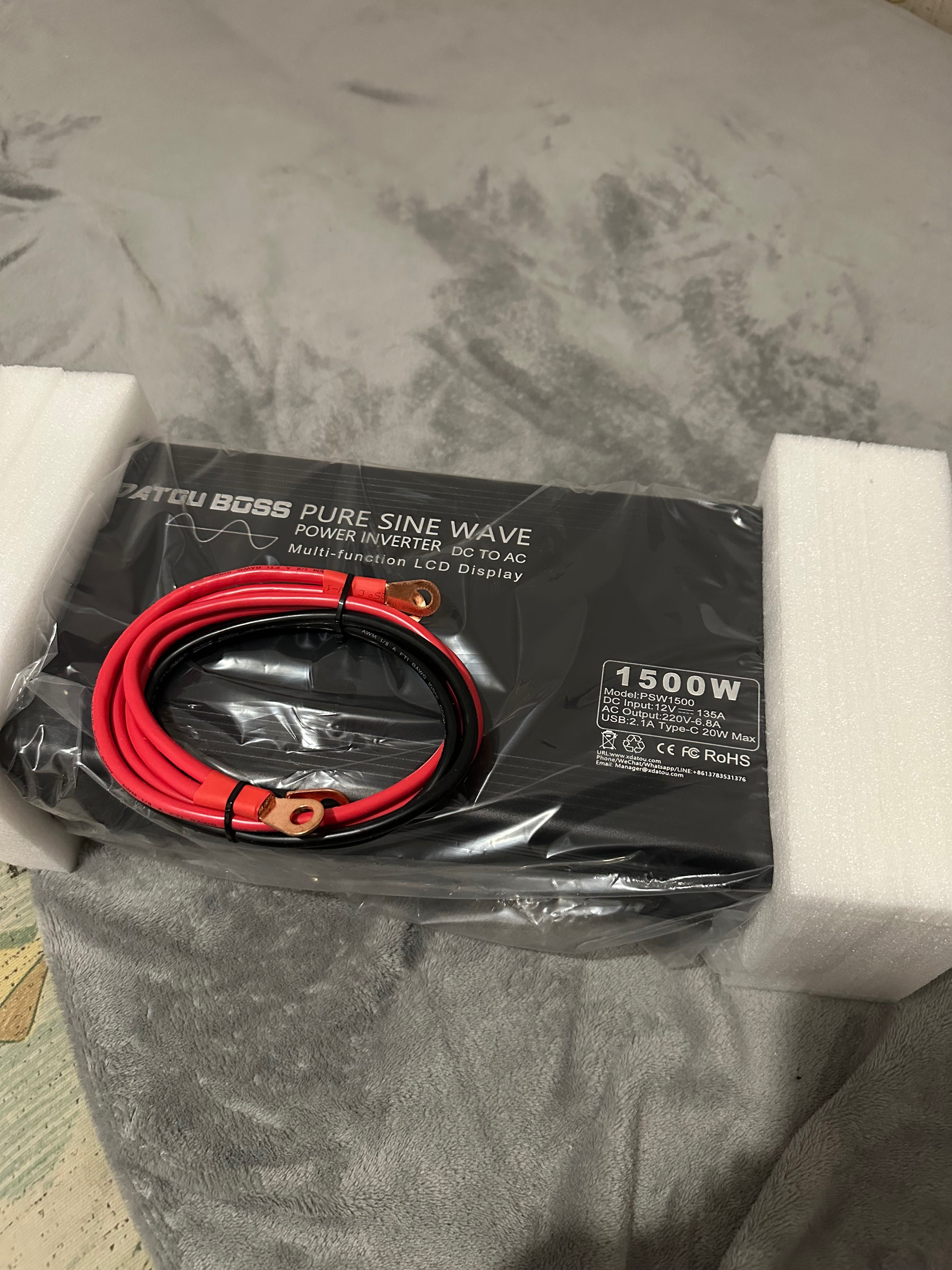 Інвертор Datouboss 12v 1500w чистий синус