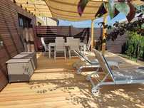 pergola BSH, zadaszenie taras z kompozytu, wiata, altana, trejaż