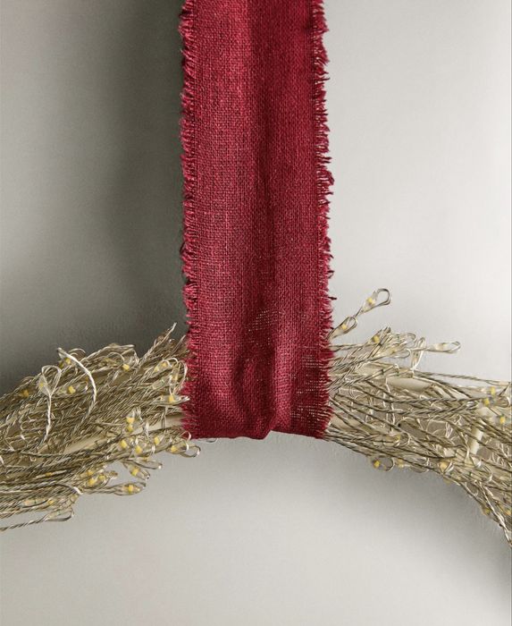 Enfeite Coroa Ramos Luz Natal Zara Home NOVO