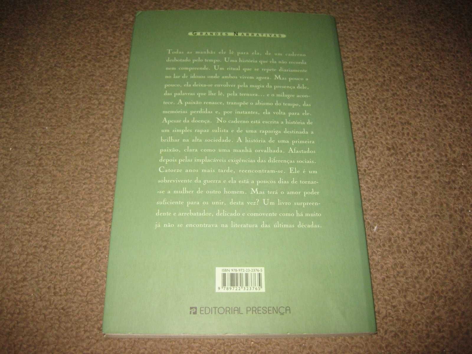 Livro "O Diário da Nossa Paixão" de Nicholas Sparks