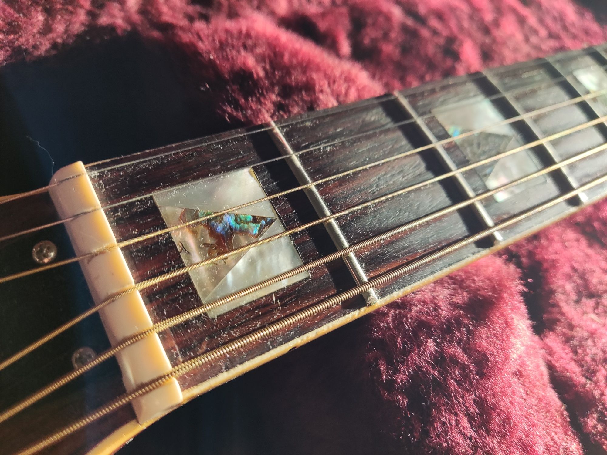 Japońska gitara akustyczna Kimbara 1977r z casem Taylor