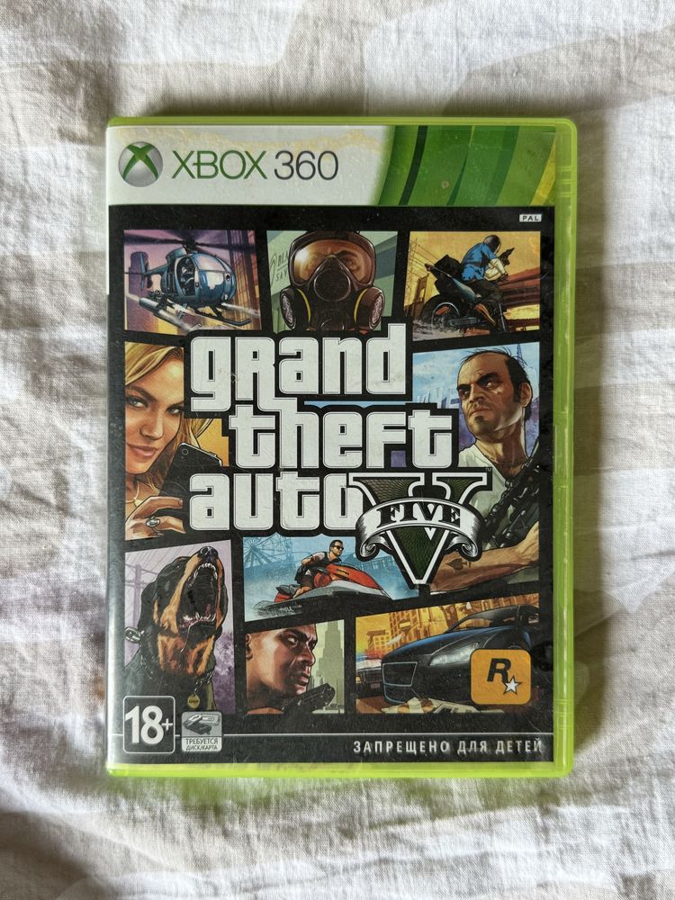Диск ліцензія Gta 5 Xbox 360