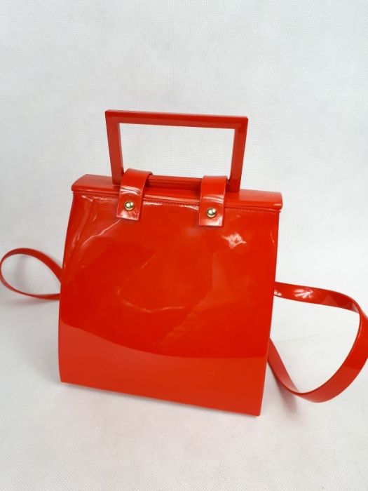 Nowa torebka kuferek MELISSA Pupila + Vitorino Camp czerwona czarna