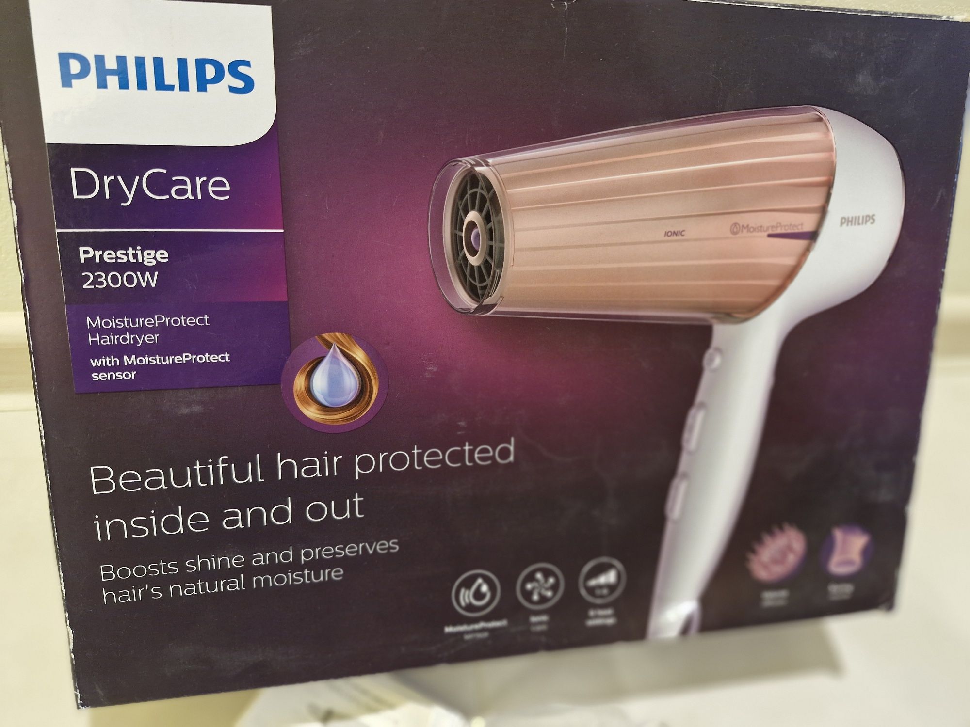 Super suszarka Philips ionic 2300watt moisture protect Hp8281 mocna